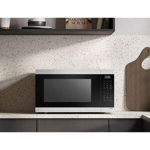 Samsung 24 in. 1.9 cu. ft. 900W Countertop Microwave with Sensor Cooking - Stainless Steel, , hires