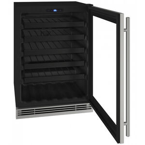 U-Line 1 Class Series 24 in. Undercounter Wine Cooler with Single Zone & 48 Bottle Capacity - Stainless Steel, , hires