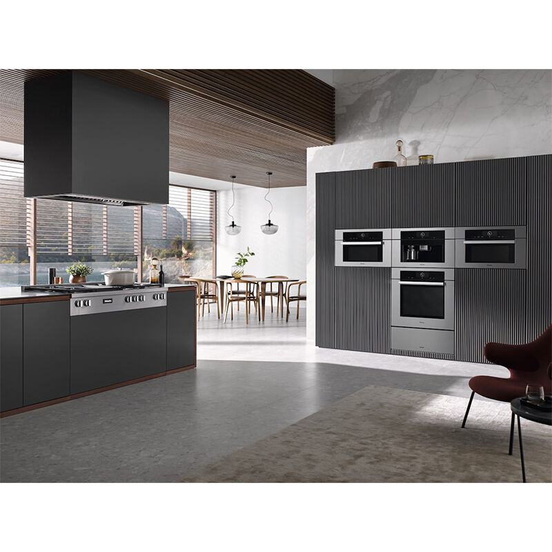 Miele ContourLine Series 30" 4.6 Cu. Ft. Electric Smart Wall Oven with Standard Convection & Self Clean - Clean Touch Steel, , hires