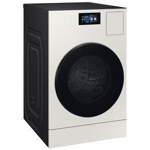 Samsung Bespoke 27 in. 5.3 cu. ft. Smart Electric Front Load AI All-in-One Combo with Sanitize and Steam Cycle - Ivory, Ivory, hires