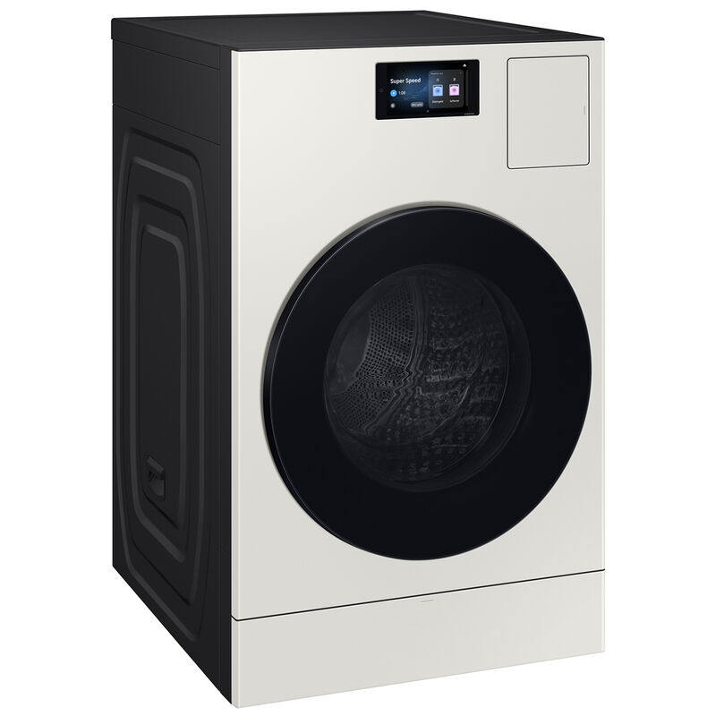Samsung Bespoke 27 in. 5.3 cu. ft. Smart Electric Front Load AI All-in-One Combo with Sanitize and Steam Cycle - Ivory, Ivory, hires