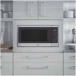 GE Profile 24 in. 2.2 cu. ft. 1100W Smart Built-In Microwave with Sensor Cooking - Stainless Steel, , hires