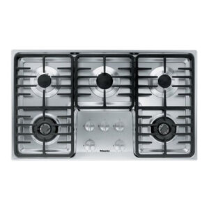 Miele Professional Series 36 in. 6-Burner LP Gas Cooktop with Power Burner - Stainless Steel, , hires