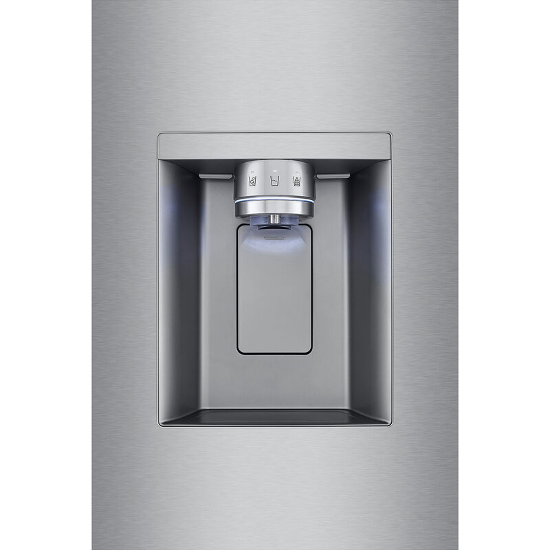 LG 36 in. 25.5 cu. ft. Smart Counter Depth French Door Refrigerator with External Ice & Water Dispenser, 4 types of Ice and Pocket Doors - PrintProof Stainless Steel, PrintProof Stainless Steel, hires