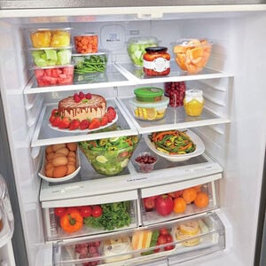 LG 30 in. 21.8 cu. ft. French Door Refrigerator with Ice Maker - Stainless Steel, Stainless Steel, hires