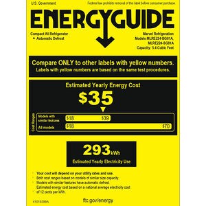 Marvel Classic Collection 24 in. 5.3 cu. ft. Built-In Undercounter Refrigerator - Stainless Steel, , hires