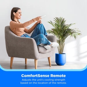 Midea 8,500 BTU (5,000 BTU DOE) 115V Portable Air Conditioner with 2 Fan Speeds, Sleep Mode & Remote Control - White, , hires