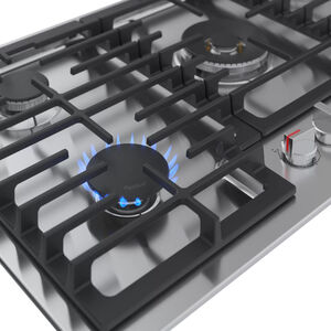 Bosch 800 Series 36 in. 5-Burner Natural Gas Cooktop with Simmer Burner & Power Burner - Stainless Steel, , hires