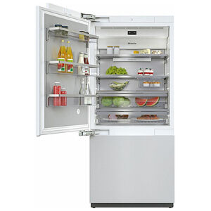 Miele 36 in. Left-Hinged Built-In 19.6 cu. ft. Smart Bottom Freezer Refrigerator - Custom Panel Ready, , hires