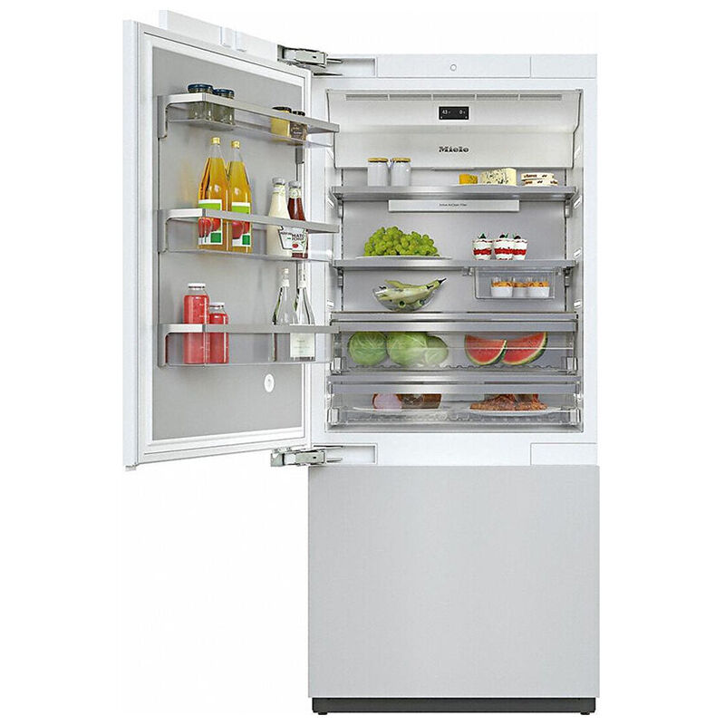 Miele 36 in. Left-Hinged Built-In 19.6 cu. ft. Smart Bottom Freezer Refrigerator - Custom Panel Ready, , hires