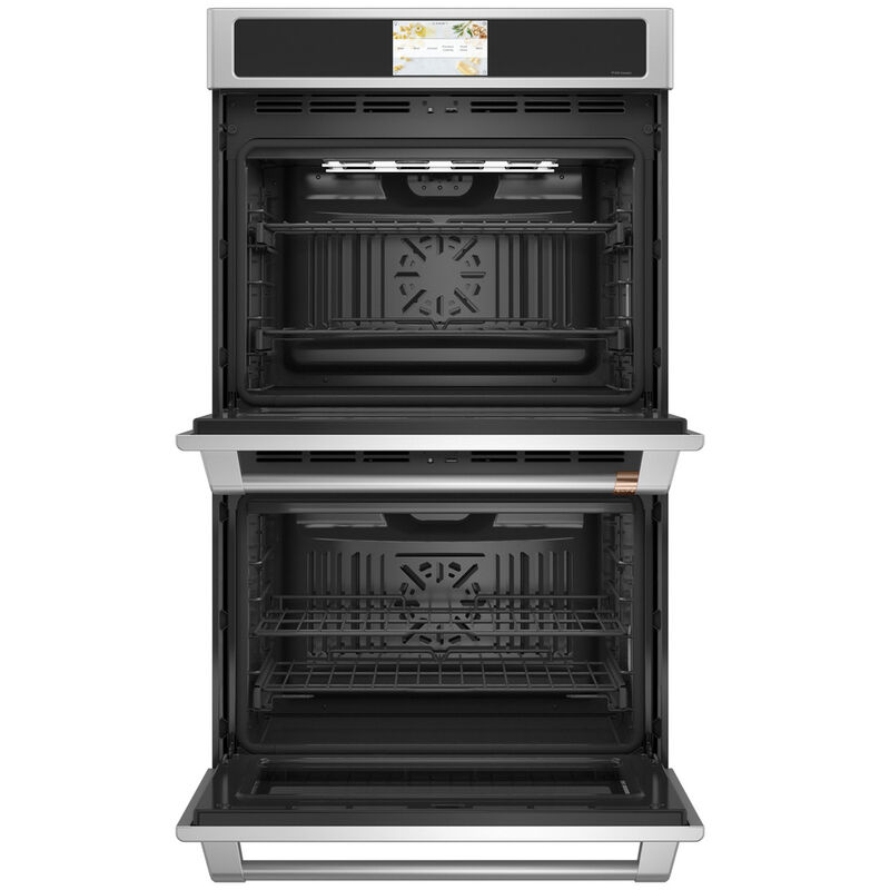 Cafe Professional Series 30 in. 10 cu. ft. Smart Top Control Electric Double Wall Oven with True European Convection - Stainless Steel, Stainless Steel, hires