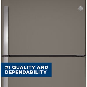 GE 33 in. 21.9 cu. ft. Garage Ready Top Freezer Refrigerator - Fingerprint Resistant Slate, Slate, hires