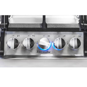 Thermador Masterpiece Series 30 in. 5-Burner Natural Gas Cooktop with Simmer Burner & Power Burner - Stainless Steel, , hires