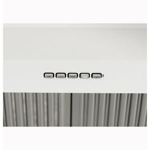 Cafe 30 in. Smart Convertible Canopy Pro Style Style Range Hood with 600 CFM, 4 Fan Speeds & 2 LED Lights - Matte White, , hires