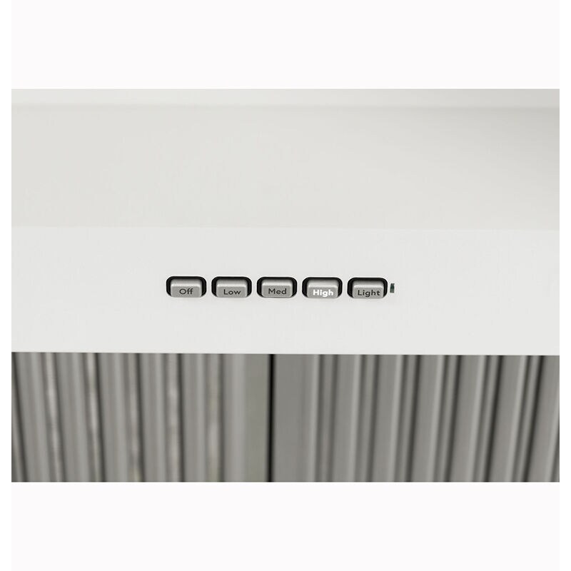Cafe 30 in. Smart Convertible Canopy Pro Style Style Range Hood with 600 CFM, 4 Fan Speeds & 2 LED Lights - Matte White, , hires