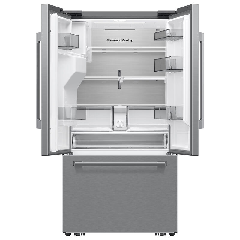 Samsung Bespoke 36 in. 28.5 cu. ft. Smart French Door Refrigerator with Ice & Water Dispenser - Fingerprint Resistant Stainless, , hires