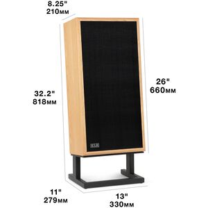 KLH Model Four 8" Three-Way Acoustic Suspension Loudspeaker System - White Oak, , hires