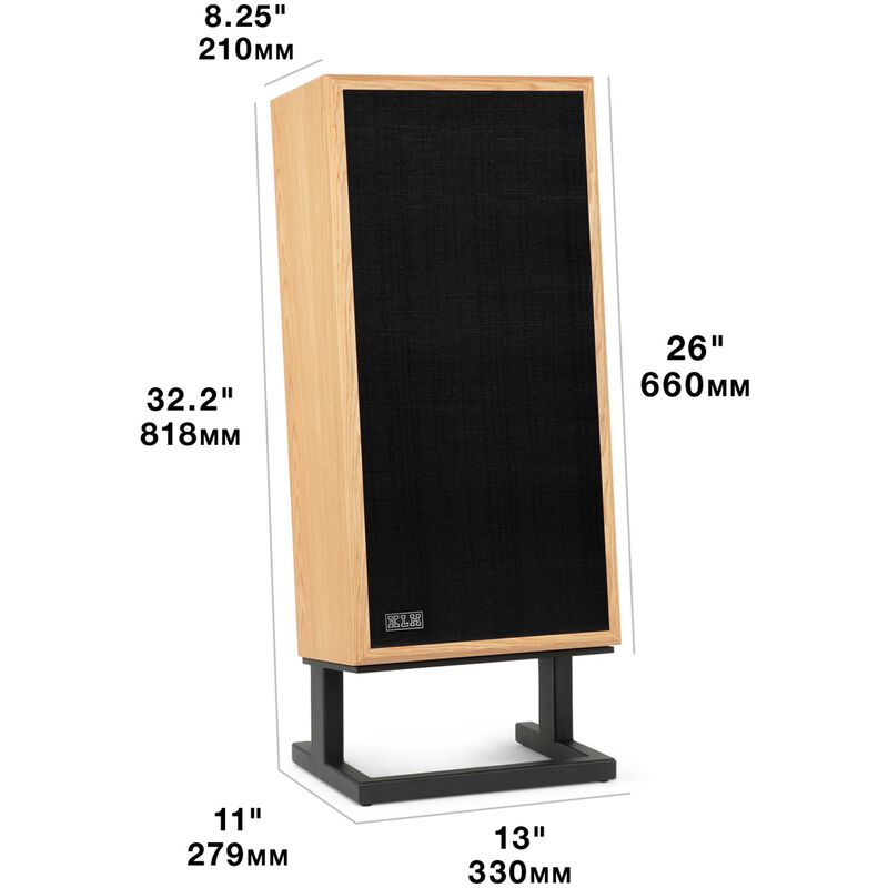 KLH Model Four 8" Three-Way Acoustic Suspension Loudspeaker System - White Oak, , hires