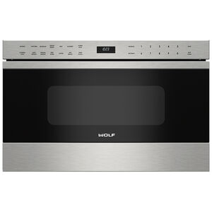 Wolf 24 in. 1.2 cu. ft. Microwave Drawer with 10 Power Levels & Sensor Cooking Controls - Stainless Steel, , hires