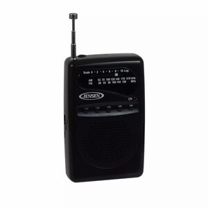 Jensen AM/FM Portable Pocket Radio - Black, , hires