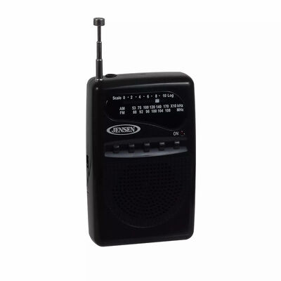 Jensen AM/FM Portable Pocket Radio - Black | MR-80