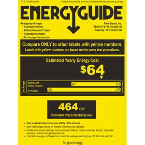 Summit 24 in. 11.7 cu. ft. Counter Depth Left-Hinged Bottom Freezer Refrigerator with Ice Maker - Stainless Steel, , hires
