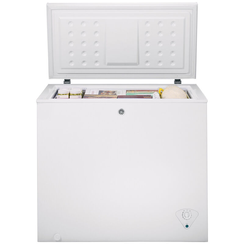 GE 33 in. 7.0 cu. ft. Chest Compact Freezer with Knob Control - White