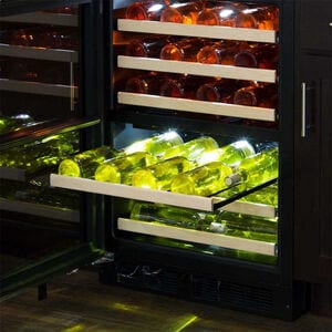 Marvel 24 in. Undercounter Wine Cooler with Dual Temperature Zones & 40 Bottle Capacity - Stainless Steel, , hires
