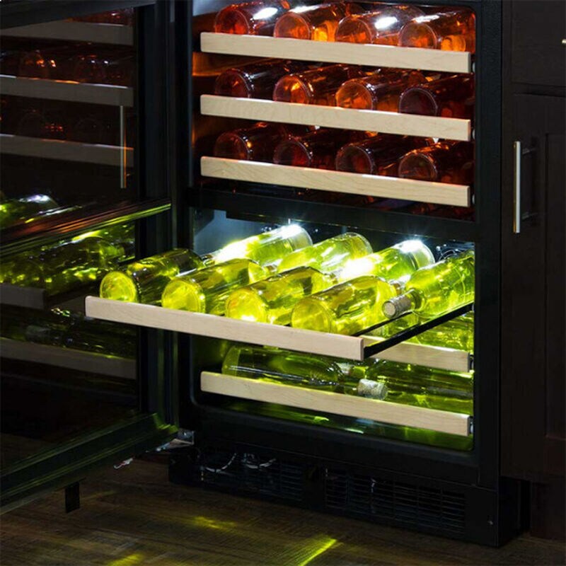 Marvel 24 in. Undercounter Wine Cooler with Dual Temperature Zones & 40 Bottle Capacity - Stainless Steel, , hires