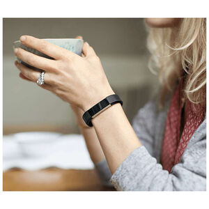 Fitbit Alta Fitness Tracker with Size Large Wristband - Black, Black, hires
