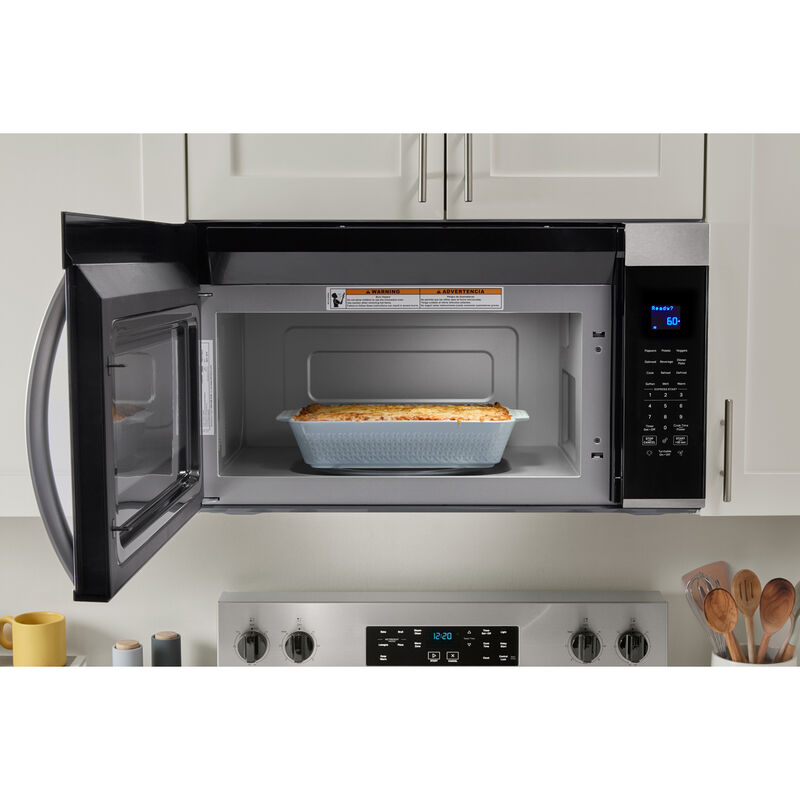 Whirlpool 30 in. 1.9 cu. ft. Over-the-Range Microwave with 300 CFM & Sensor Cooking - Fingerprint Resistant Stainless Steel, Fingerprint Resistant Stainless, hires