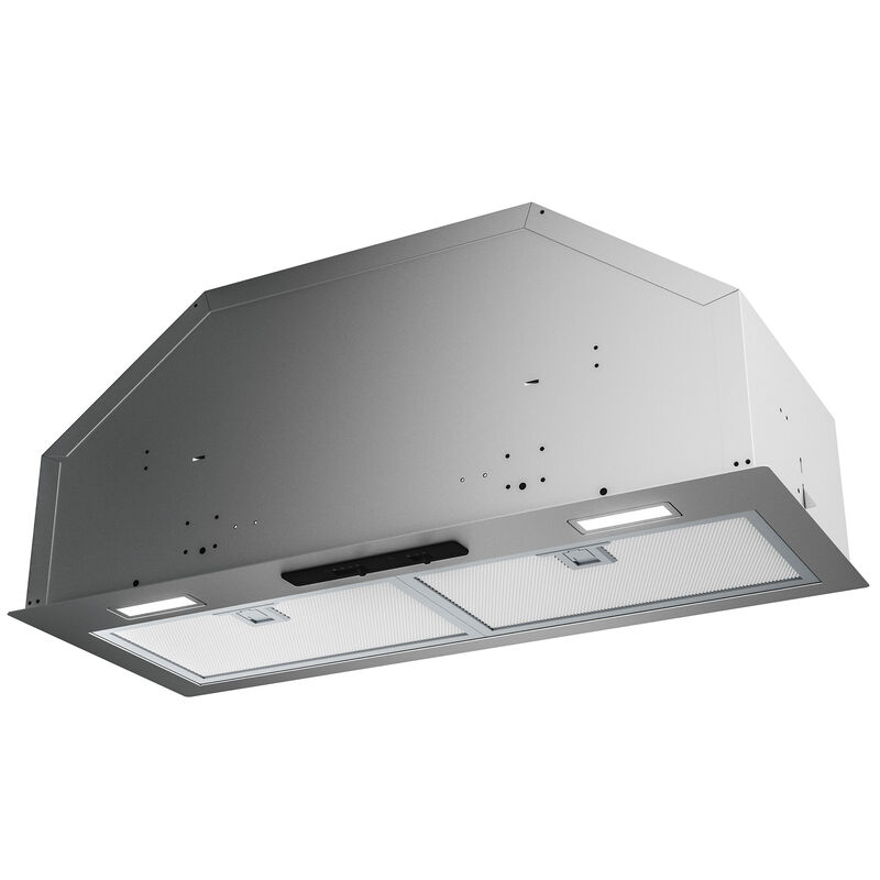 Zephyr Twister Series 28 in. Convertible Standard Style Range Hood with 400 CFM, 3 Fan Speeds & 2 LED Lights - Stainless Steel, , hires