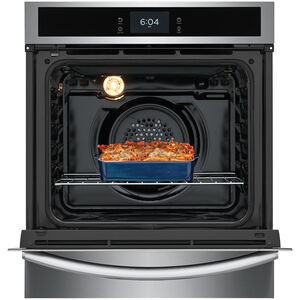 Frigidaire Gallery 24 in. 2.8 cu. ft. Steam Electric Single Wall Oven with True European Convection - Stainless Steel, Stainless Steel, hires