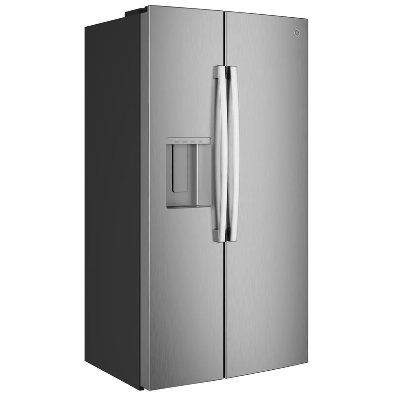 GE 36 in. 23.5 cu. ft. Smart Counter Depth Side-by-Side Refrigerator with Ice & Water Dispenser - Fingerprint Resistant Stainless, , hires