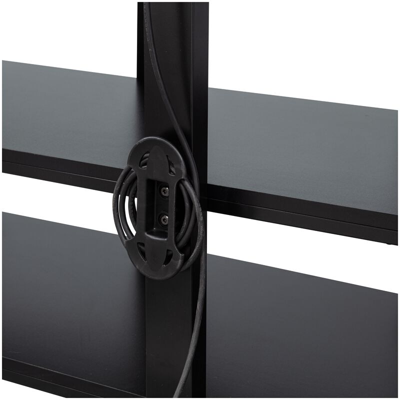 Living Style 84 in. TV Stand - Black, , hires
