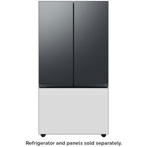 Samsung BESPOKE 3-Door French Door Bottom Panel for Refrigerators - White Glass, , hires