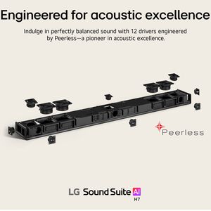 LG Sound Suite 5.1.3 Channel Dolby Atmos Smart Sound Bar with Bluetooth - Black, , hires