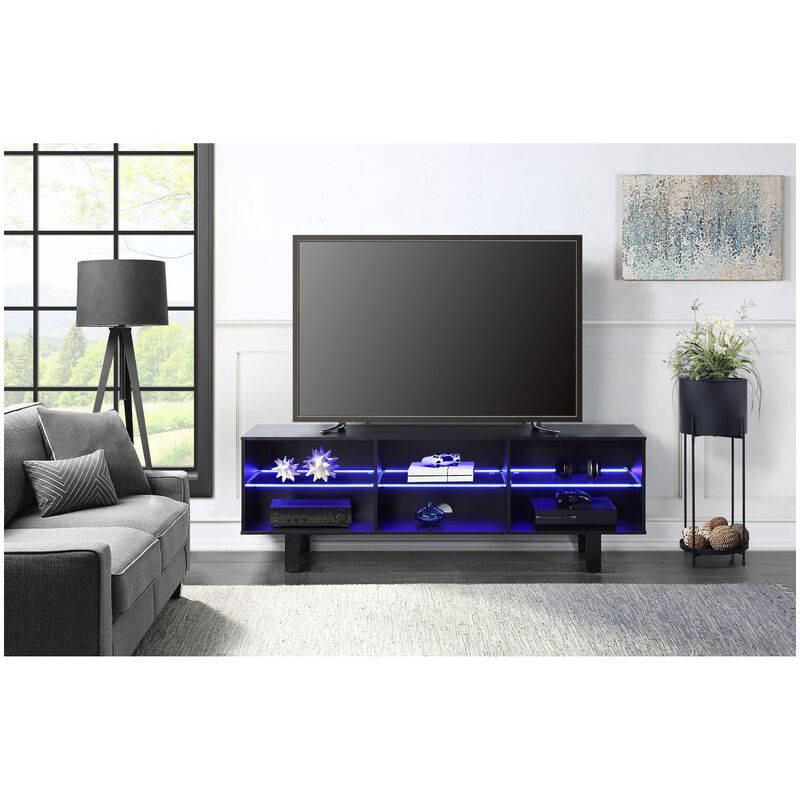 Living Style 65 in. TV Stand - Black, , hires