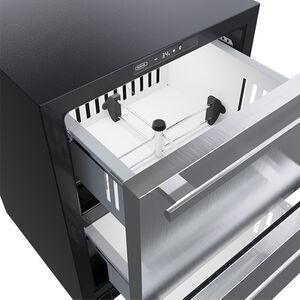 Marvel Classic Collection 24 in. 5 cu. ft. Double Refrigerator Drawers - Stainless Steel, , hires