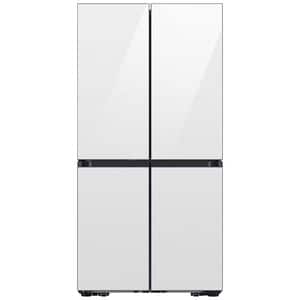 Samsung Bespoke 36 in. 22.8 cu. ft. Smart Counter Depth 4-Door French Door Refrigerator with Internal Water Autofill Pitcher - White Glass, White Glass, hires