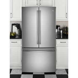GE 36 in. 28.7 cu. ft. French Door Refrigerator - Stainless Steel, Stainless Steel, hires
