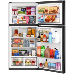 GE 30 in. 19.0 cu. ft. Garage-Ready Top Freezer Refrigerator - Black, Black, hires
