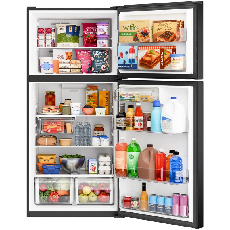 GE 30 in. 19.0 cu. ft. Garage-Ready Top Freezer Refrigerator - Black, Black, hires