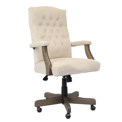 Boss Executive With Driftwood Finish Frame - Champagne Velvet | B905DW-CMP
