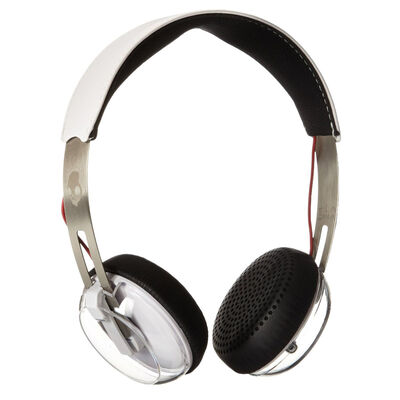 Skullcandy Grind Headphone with Mic (White, Black and Red) | S5GRHT-472