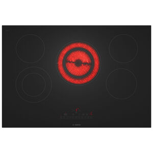 Bosch 800 Series 30 in. 5-Burner Electric Cooktop with Power Burner - Black, , hires