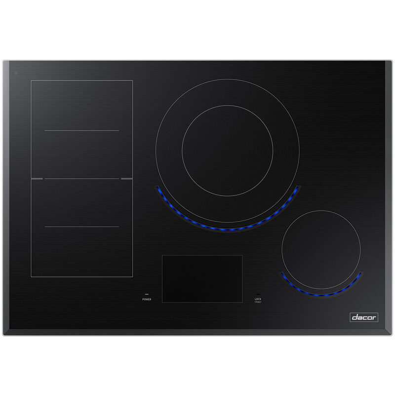 Dacor Contemporary Series 30 in. Induction Smart Cooktop with 4 Smoothtop Burners - Black Glass, , hires