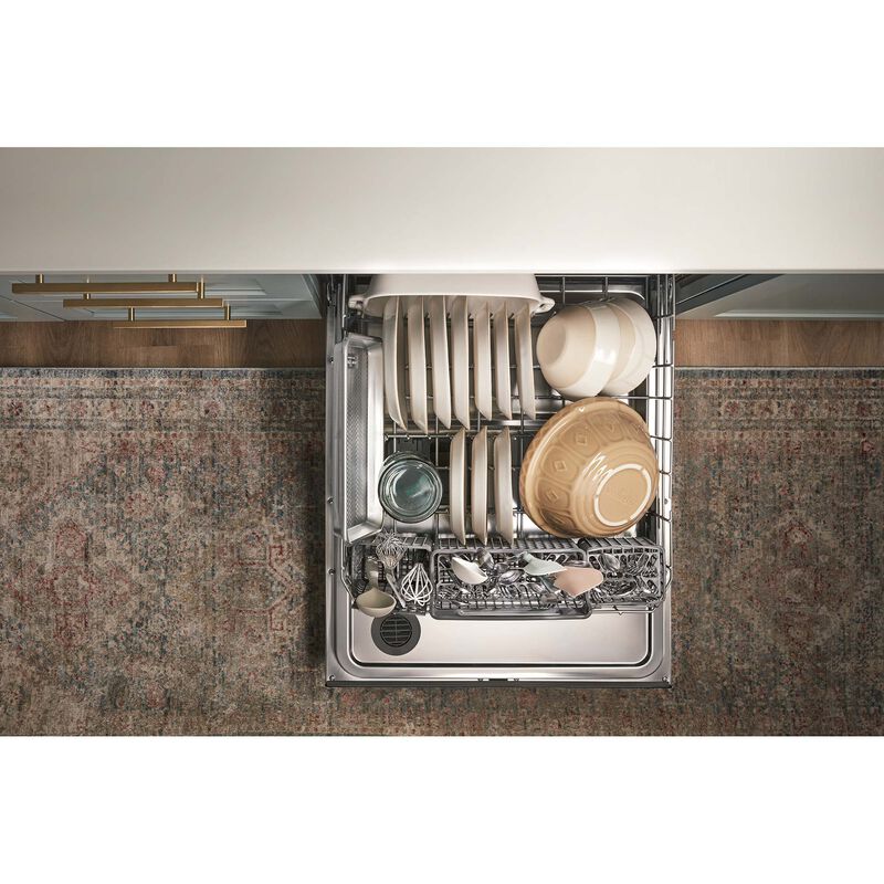 Whirlpool 24 in. Top Control Dishwasher with 47 dBa Sound Level & 3rd-Rack - Fingerprint Resistant Stainless, Fingerprint Resistant Stainless, hires
