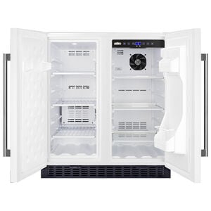 Summit 30 in. 5.4 cu. ft. Side by Side Undercounter Refrigerator - White, , hires