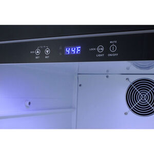 Summit 24 in. 4.2 cu. ft. Undercounter Refrigerator - Stainless Steel with Black Cabinet, , hires